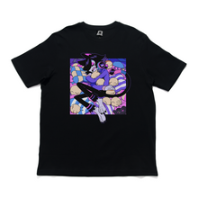 Load image into Gallery viewer, "Good Night" Cut and Sew Wide-body Tee White/Black