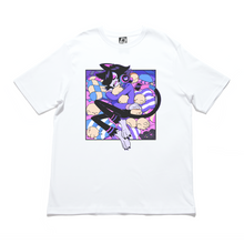 Load image into Gallery viewer, "Good Night" Cut and Sew Wide-body Tee White/Black