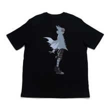 Load image into Gallery viewer, "Bathood" Cut and Sew Wide-body Tee Black