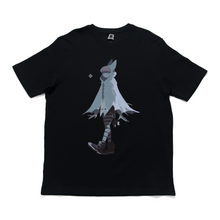 Load image into Gallery viewer, "Bathood" Cut and Sew Wide-body Tee Black