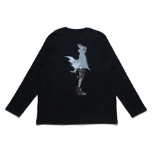 Load image into Gallery viewer, "Bathood" Cut and Sew Wide-body Long Sleeved Tee Black