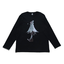Load image into Gallery viewer, "Bathood" Cut and Sew Wide-body Long Sleeved Tee Black