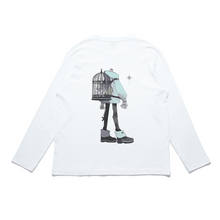 Load image into Gallery viewer, "Free Your Mind" Cut and Sew Wide-body Long Sleeved Tee White