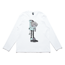 Load image into Gallery viewer, "Free Your Mind" Cut and Sew Wide-body Long Sleeved Tee White