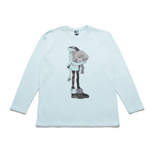 Load image into Gallery viewer, "Free Your Mind" Taper-Fit Heavy Cotton Long Sleeve Tee Mint