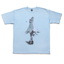 Load image into Gallery viewer, "Bathood" Taper-Fit Heavy Cotton Tee Sky Blue