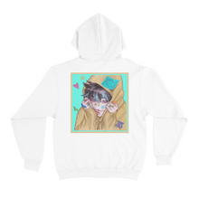 Load image into Gallery viewer, "Poor Kidd" Basic Hoodie White/Pink