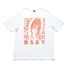 Load image into Gallery viewer, "Mermaid" Cut and Sew Wide-body Tee White/Black