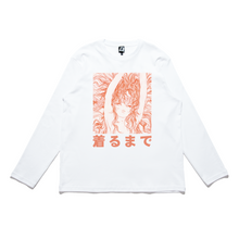 Load image into Gallery viewer, "Mermaid" Cut and Sew Wide-body Long Sleeved Tee White/Black