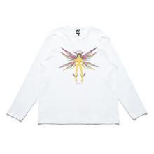 Load image into Gallery viewer, "Angel" Cut and Sew Wide-body Long Sleeved Tee White/Black