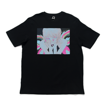 Load image into Gallery viewer, "Hypno" Cut and Sew Wide-body Tee White/Black