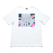Load image into Gallery viewer, "Hypno" Cut and Sew Wide-body Tee White/Black