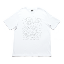Load image into Gallery viewer, "Angels" Cut and Sew Wide-body Tee White/Black