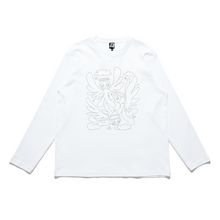 Load image into Gallery viewer, "Angels" Cut and Sew Wide-body Long Sleeved Tee White/Black