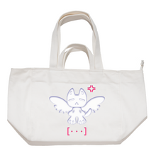 Load image into Gallery viewer, "Dismeow" Tote Carrier Bag Cream/Green