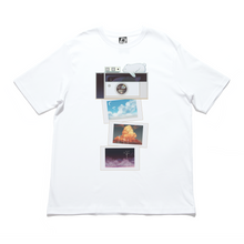 Load image into Gallery viewer, "Dreamy Bear" Cut and Sew Wide-body Tee White