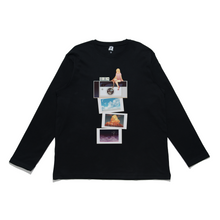 Load image into Gallery viewer, "Dreamy Memory" Cut and Sew Wide-body Long Sleeved Tee Black