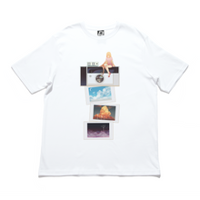 Load image into Gallery viewer, "Dreamy Memory" Cut and Sew Wide-body Tee White