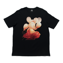 Load image into Gallery viewer, "Morning" Cut and Sew Wide-body Tee White/Black