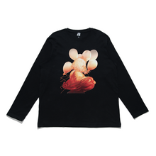Load image into Gallery viewer, "Morning" Cut and Sew Wide-body Long Sleeved Tee Black/White