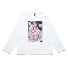 Load image into Gallery viewer, "Trash Only" Cut and Sew Wide-body Long Sleeved Tee White/Black