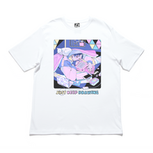 Load image into Gallery viewer, "Just Keep Drawing" Cut and Sew Wide-body Tee White/Black
