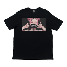 Load image into Gallery viewer, "Mask" Cut and Sew Wide-body Tee White/Black