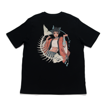 Load image into Gallery viewer, "Dead Cat" Cut and Sew Wide-body Tee Black