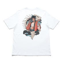 Load image into Gallery viewer, "Dead Cat Smoke" Cut and Sew Wide-body Tee White