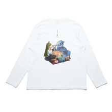 Load image into Gallery viewer, "Thursday Night" Cut and Sew Wide-body Long Sleeved Tee White/Black