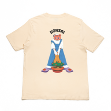 Load image into Gallery viewer, "Bonsai" Cut and Sew Wide-body Tee Beige