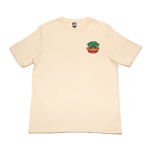 Load image into Gallery viewer, "Bonsai" Cut and Sew Wide-body Tee Beige