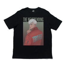 Load image into Gallery viewer, "The Never Ending Trouble" Cut and Sew Wide-body Tee White/Black