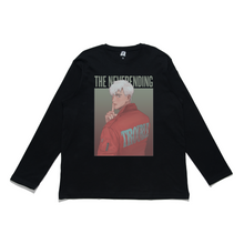 Load image into Gallery viewer, "The Never Ending Trouble" Cut and Sew Wide-body Long Sleeved Tee White/Black