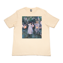 Load image into Gallery viewer, "Sargent Study" Cut and Sew Wide-body Tee Beige/Salmon Pink