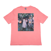 Load image into Gallery viewer, "Sargent Study" Cut and Sew Wide-body Tee Beige/Salmon Pink