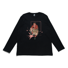Load image into Gallery viewer, "Starboy" Cut and Sew Wide-body Long Sleeved Tee White/Black