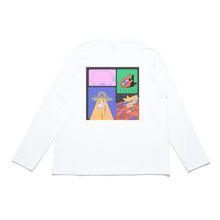Load image into Gallery viewer, "A Trip to Outer Space" Cut and Sew Wide-body Long Sleeved Tee White/Black