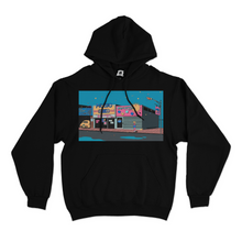 Load image into Gallery viewer, "Town of Music" Basic Hoodie Black/White