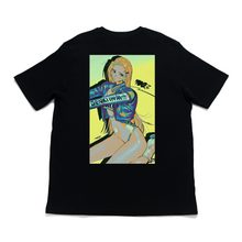 Load image into Gallery viewer, "Genki Ippai" Cut and Sew Wide-body Tee White/Black