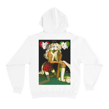 Load image into Gallery viewer, "Borzoi Sisters" Basic Hoodie Black/White