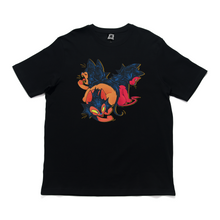 Load image into Gallery viewer, "Lykois" Cut and Sew Wide-body Tee White/Black