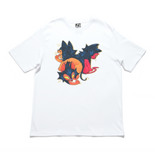 Load image into Gallery viewer, "Lykois" Cut and Sew Wide-body Tee White/Black