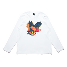 Load image into Gallery viewer, "Lykois" Cut and Sew Wide-body Long Sleeved Tee White/Black