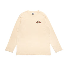 Load image into Gallery viewer, "Soundproof" Cut and Sew Wide-body Long Sleeved Tee White/Black/Beige