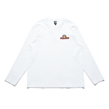 Load image into Gallery viewer, "Soundproof" Cut and Sew Wide-body Long Sleeved Tee White/Black/Beige