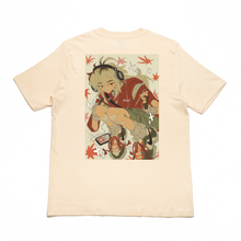 Load image into Gallery viewer, "Autumn" Cut and Sew Wide-body Tee White/Black/Beige