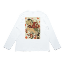 Load image into Gallery viewer, "Autumn" Cut and Sew Wide-body Long Sleeved Tee White/Black/Beige