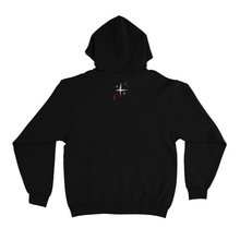 Load image into Gallery viewer, "Listening Party" Basic Hoodie White/Cobalt Blue/Black