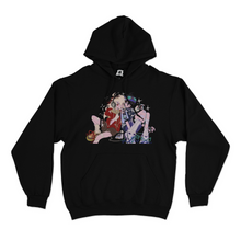 Load image into Gallery viewer, "Listening Party" Basic Hoodie White/Cobalt Blue/Black